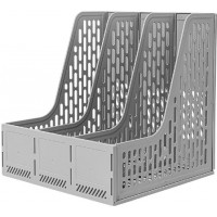 Лоток вертикальный 3 секции сборный 250х257х275мм серый Deli E9843-GREY Лоток вертикальный 3 секции сборный 250х257х275мм серый Deli E9843-GREY