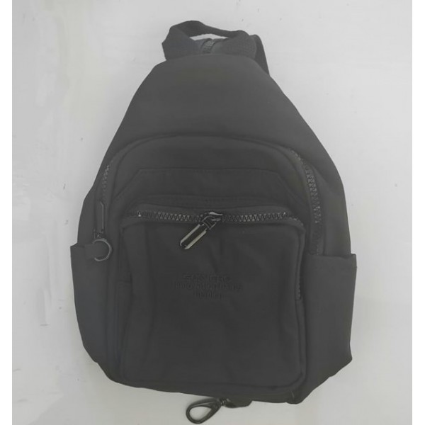 Рюкзак  28х20х14см мини, 1 отделение на молнии, слинг, черный  Sanvero  BP29001