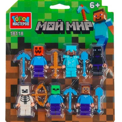 ГородМастеров Игрушка 6  Конструктор. Мой мир. Фигурки 18118-ZH Китай