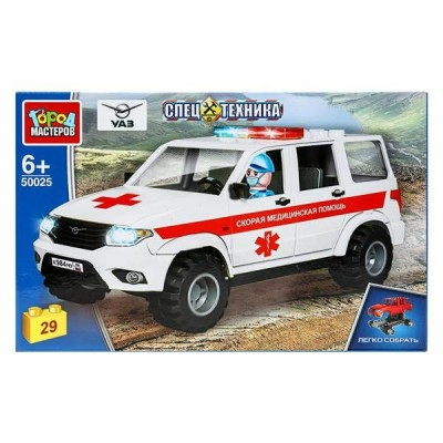 ГородМастеров Игрушка 29 ЛегкоСобрать Конструктор. UAZ Patriot. Спецтехника/29 дет SB-50025 Китай