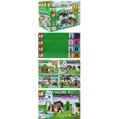 NoName Игрушка   Конструктор. Фигурки из кубиков Поселение KNS1656 Китай ассортимент