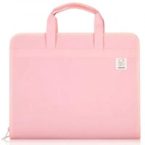 Папка портфель А4 13 отделений розовый  Deli  72561PINK