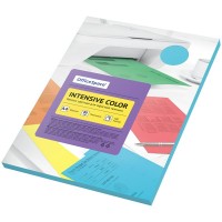 Бумага для ксерокса цветная А4 100 листов 80г/м2 голубая Intensive Color IC_38226 OfficeSpace  315723