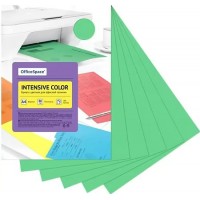 Бумага для ксерокса цветная А4 100 листов 80г/м2 зеленый Intensive Color IC_38228 OfficeSpace  315725