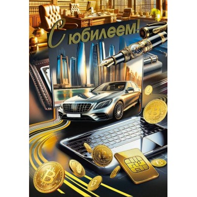 Мир поздравлений/Откр. С юбилеем!/7.0000607/