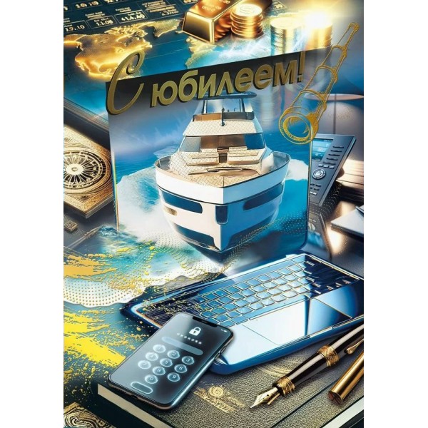 Мир поздравлений/Откр. С юбилеем!/7.0000608/