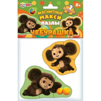 Умные игры Пазл-Макси 6 МагнитПазл Набор. Чебурашка  Россия 2 шт, ассортимент