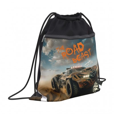 Мешок для сменной обуви 41х50см Road Beast карман на молнии 62841 ErichKrause