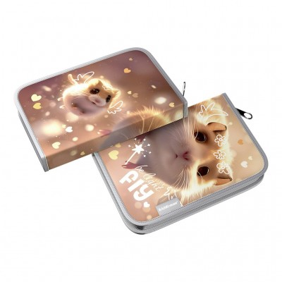 Пенал 1 отделение 20,5х13,5х3см Fluffy 62899 ErichKrause