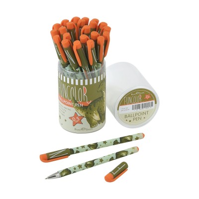 Ручка шариковая HappyWrite FunColor Динозавр синяя 0,5мм 20-0215/67 Bruno Visconti 24/288