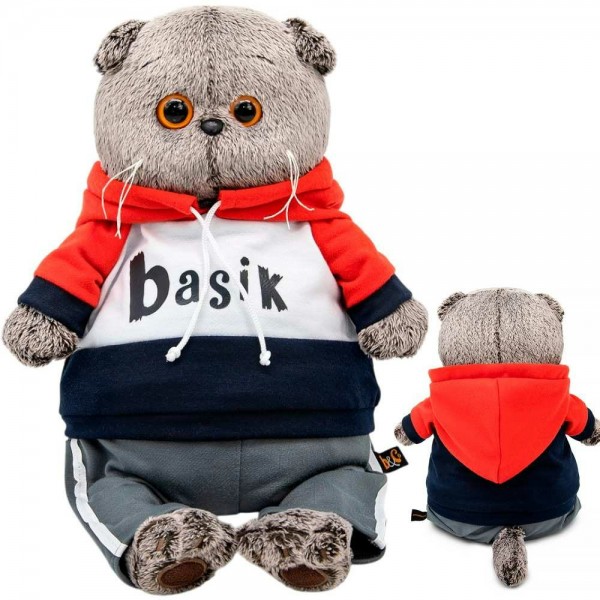 Budi Basa Игрушка   Кот Басик в костюме в стиле спорт - шик/мягкая, 22 см Ks22-288 Россия