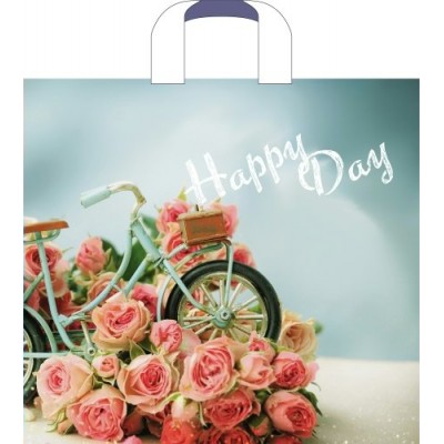 Артпласт/Пакет полиэтиленовый с петлевой ручкой. Счастливый день. Happy Day/380 х 340/ПТЛ54563/