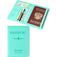 Обложка для паспорта Отпуск с отсеком для карт, на резинке, зеленый ОП-9625 Миленд Обложка для паспорта Отпуск с отсеком для карт, на резинке, зеленый ОП-9625 Миленд