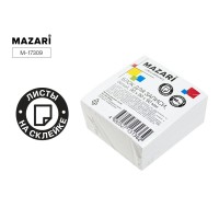 Блок бумажный 90х90х50мм проклеенный, белый, 60г/м2 М-17309 Mazari