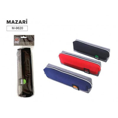 Пенал мягкий 1 отделение 21х5,5х4,5см ассорти М-9620 Mazari
