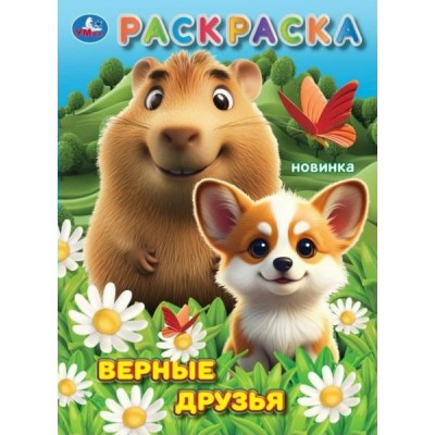 Раскраска Верные друзья. А4. 