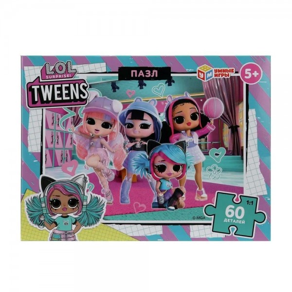 Умные игры Пазл 60  LOL Tweens ЛОЛ  Россия