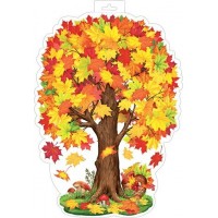 Мир открыток/Плакат вырубка. Осенний клен/0-35-035/