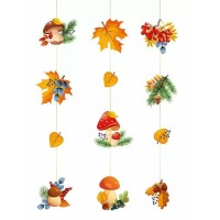 Империя поздравлений/Гирлянда. Осень в лесу/30000986/