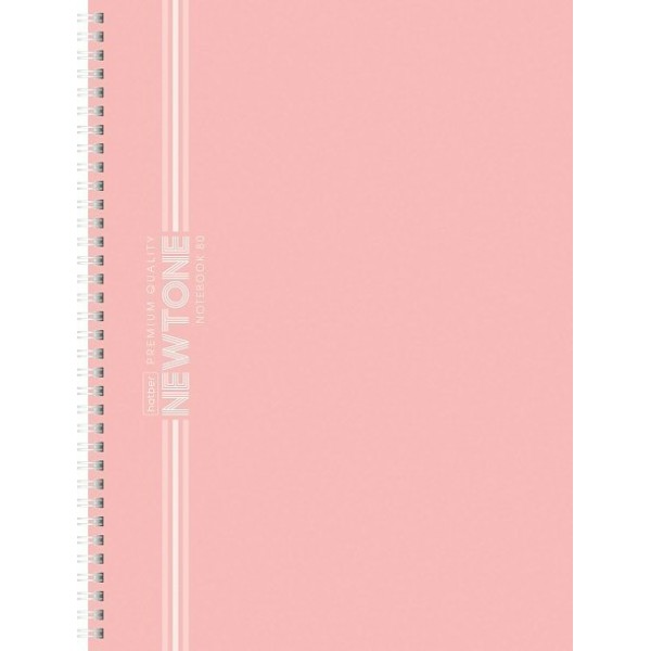 Тетрадь 80 листов А4 клетка, гребень, Newtone pastel Розовый кварц, многоуровневая перфорация, ламинация софт-тач, 80г/м2 80Т4лA1гр_05056 Хатбер 2/20 091963