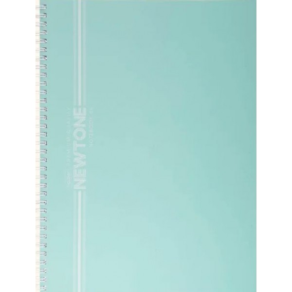 Тетрадь 80 листов А4 линия, гребень, Newtone pastel Зеленый нефрти, многоуровневая перфорация, ламинация софт-тач, 80г/м2 80Т4лA2гр_05059 Хатбер 2/20 090625