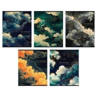 Тетрадь 48 листов А5 клетка Sky design матовая ламинация 3D фольга, 60-65г/м2 48Т5лофВ1 Хатбер 5/60 091803