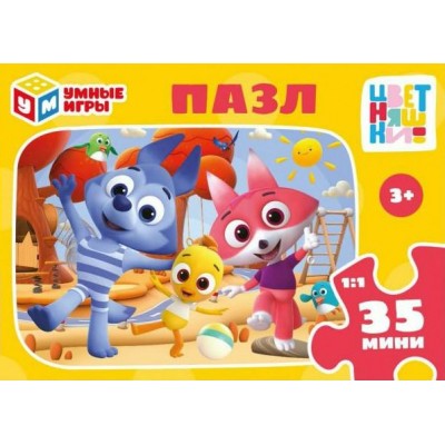 Умные игры Пазл-Мини 35  Цветняшки  Россия
