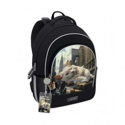 Рюкзак  15L ErgoLine Big City Cats грудная перемычка, 520гр 62802 ErichKrause