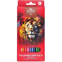 Карандаши цветные 12шт Red lion 6-гранные, заточенные 3552012063KS Koh-I-Noor  376598