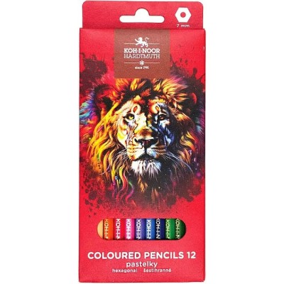 Карандаши цветные 12шт Red lion 3552 3552012063KS Koh-I-Noor