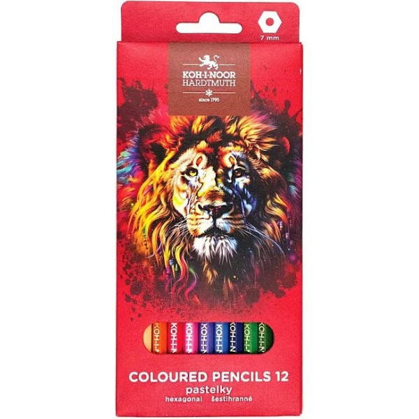 Карандаши цветные 12шт Red lion 3552 3552012063KS Koh-I-Noor