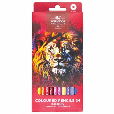 Карандаши цветные 24шт Red lion 3554 3554024063KS Koh-I-Noor
