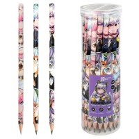 Карандаш чернографитный HB Аниме с котиками 3-гранный, заточенный, ассорти 70175 Феникс 36/1800 Карандаш чернографитный HB Аниме с котиками 3-гранный, заточенный, ассорти 70175 Феникс 36/1800