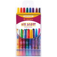 Карандаши восковые 8 цветов ArtStory выкручивающийся стержень ТР-800 Crown 12/96 225399 Карандаши восковые 8 цветов ArtStory выкручивающийся стержень ТР-800 Crown 12/96 225399