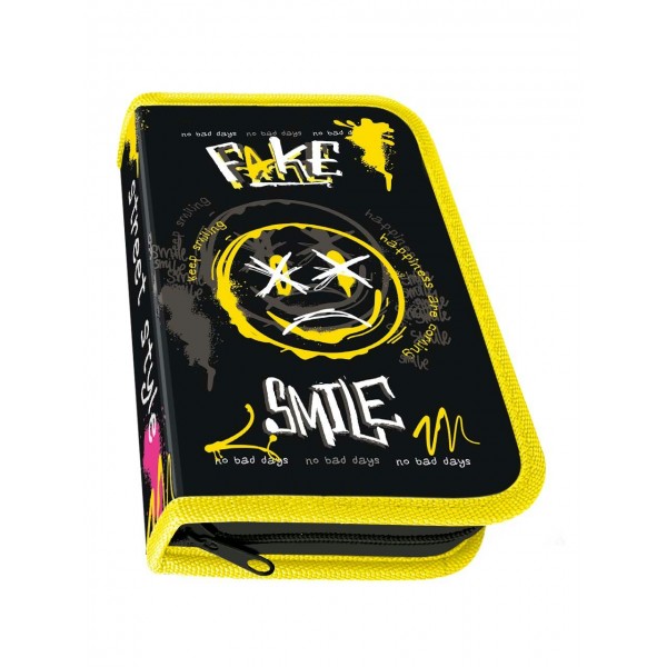 Пенал 1 отделение 19x11,5см Fake smile ПО-02 Пчелка Пенал 1 отделение 19x11,5см Fake smile ПО-02 Пчелка