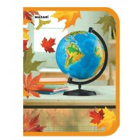 Папка для тетрадей А5+ 23х18х2,5см Globe пластиковая, молния вокруг М-16897 Mazari Папка для тетрадей А5+ 23х18х2,5см Globe пластиковая, молния вокруг М-16897 Mazari