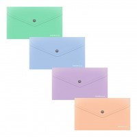 Папка конверт на кнопке С6 180мкм Matt Pastel Bloom непрозрачная, ассорти 61144 ErichKrause 12/324 Папка конверт на кнопке С6 180мкм Matt Pastel Bloom непрозрачная, ассорти 61144 ErichKrause 12/324