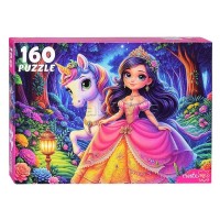 Рыжий кот Пазл 160 Принцесса и ночной единорог Ф160-4544 Россия Рыжий кот Пазл 160 Принцесса и ночной единорог Ф160-4544 Россия