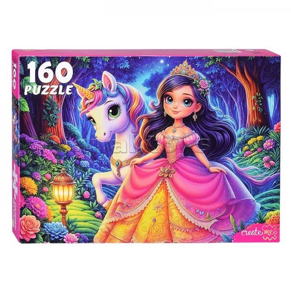 Рыжий кот Пазл 160  Принцесса и ночной единорог Ф160-4544 Россия