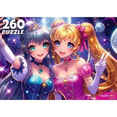 Рыжий кот Пазл 260  Аниме - девушки на дискотеке Х260-4546 Россия