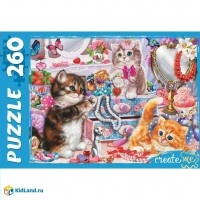 Рыжий кот Пазл 260  Забавные котики № 7 ПУ-2902 Россия