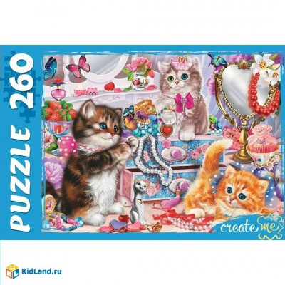 Рыжий кот Пазл 260  Забавные котики № 7 ПУ-2902 Россия