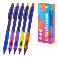 Карандаш механический 2мм ErgoLine® Kids Neon HB с точилкой, треугольный грип 63332 ErichKrause 12/144/1728