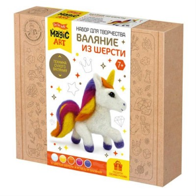 Фигурка из шерсти Единорог 5 цветов 05806 ДесятоеКорол