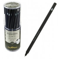 Ручка гелевая Super slim Black черная 0,28мм 20-0397 Bruno Visconti 24/144