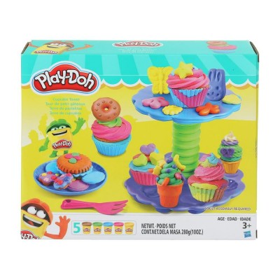 Набор для лепки Cupcake tower 26х22 тесто 5 цветов с формочками MODCL-123558-PD Play-Doh