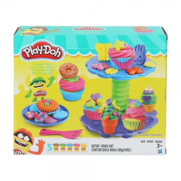 Набор для лепки Cupcake tower 26х22 тесто 5 цветов с формочками MODCL-123558-PD Play-Doh