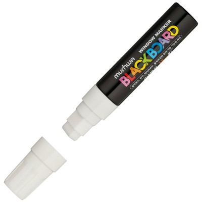 Маркер меловой 15мм Black Board Jumbo белый, водная основа JBM15-05 MunHwa  260045