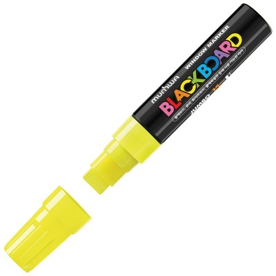 Маркер меловой 15мм Black Board Jumbo желтый, водная основа JBM15-08 MunHwa  260048