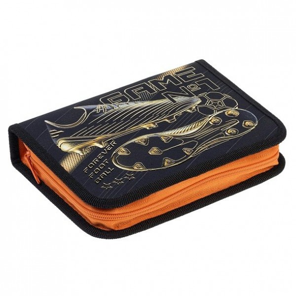 Пенал 1 отделение 20х14см Футбол навсегда 2 откидные планки, 3D фольга NPk_74302 Хатбер  089941 Пенал 1 отделение 20х14см Футбол навсегда 2 откидные планки, 3D фольга NPk_74302 Хатбер  089941